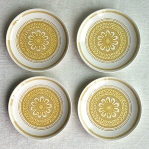 (4) VINTAGE casablanca dessert plates MCM ironstone